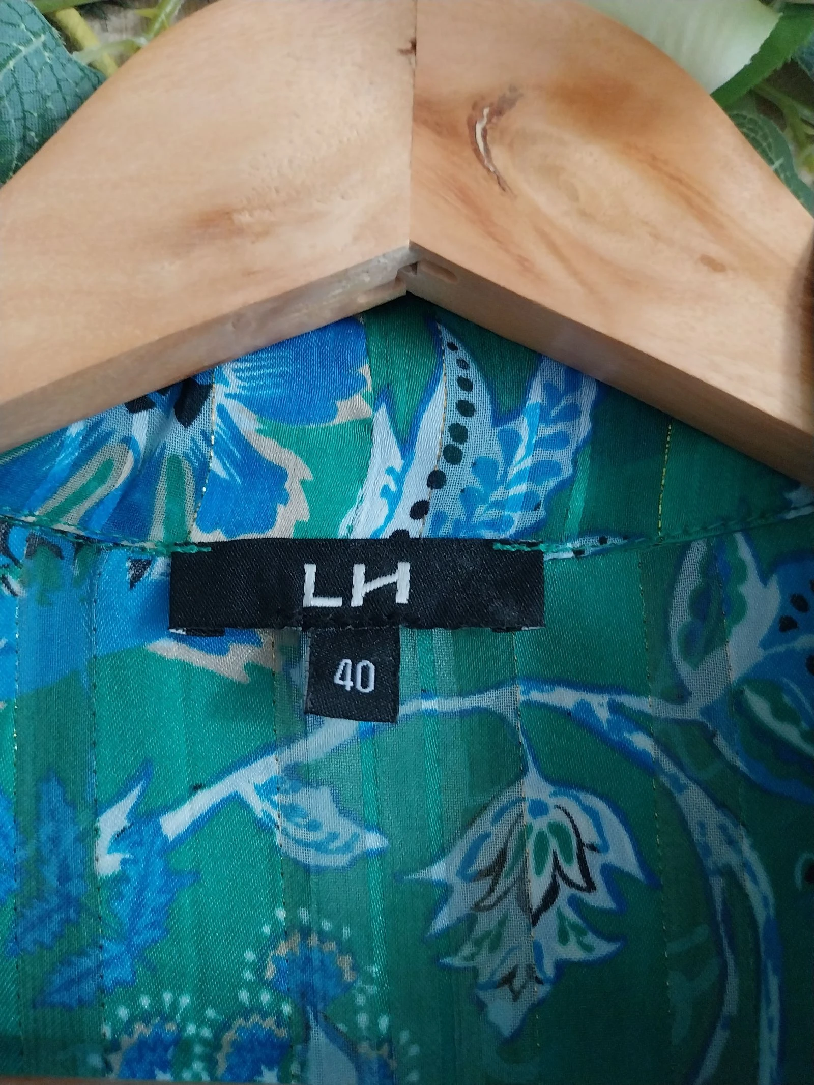 Nuevo y magnífico blusón de gasa con estampado floral LH Talla 40 – photo 6